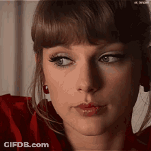 Taylor Swift Looking Down GIF