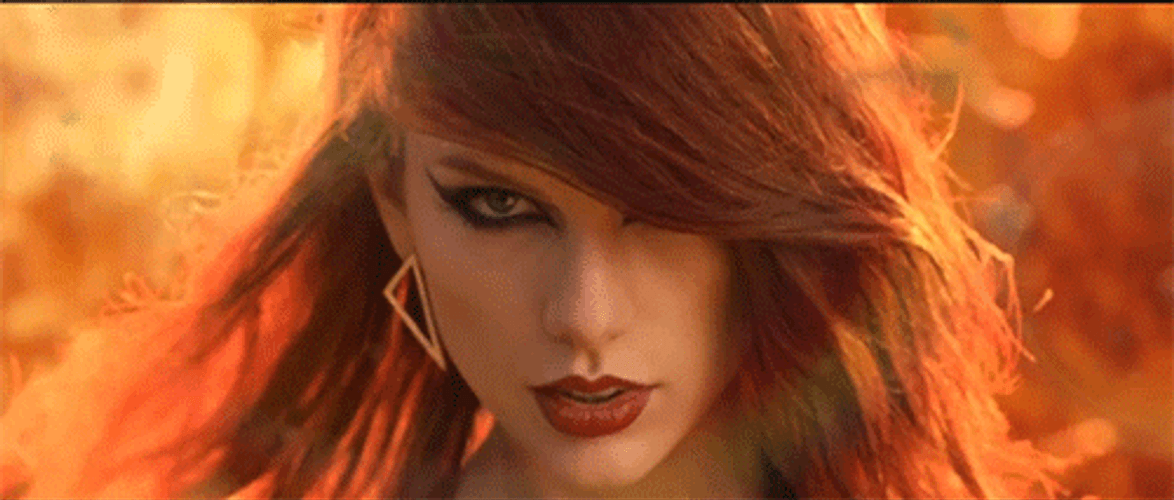 Taylor Swift On Fire Stare GIF
