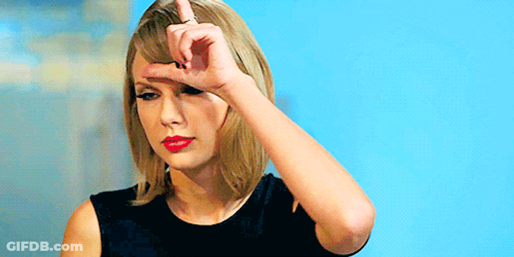 Taylor Swift Rolling Eyes GIF
