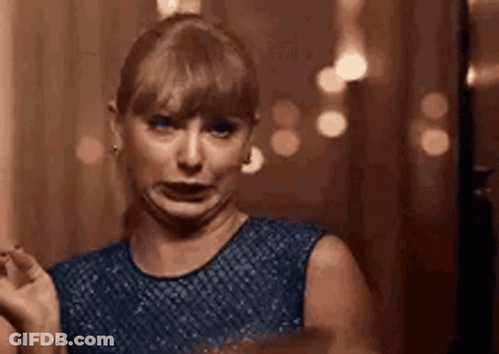 Taylor Swift Silly Face Reaction Meme GIF