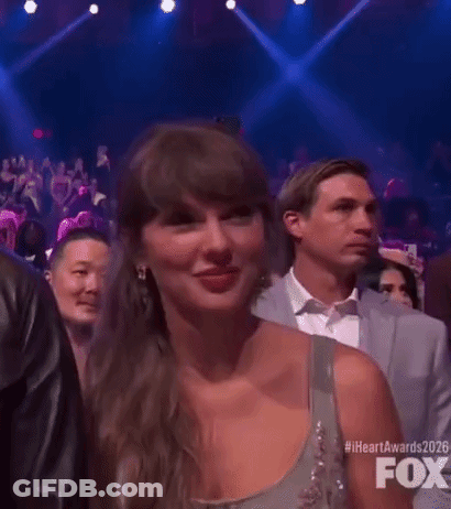 Taylor Swift Sitting At Heart Awards 2020 GIF