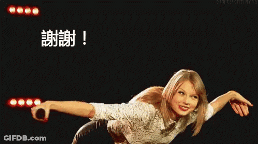 Taylor Swift Thank You Bow GIF