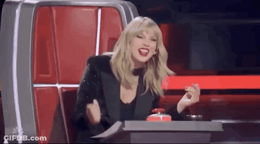 Taylor Swift The Voice Happy Dance GIF