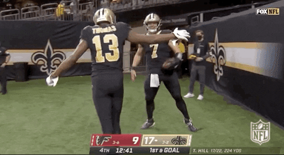 Taysom Hill Michael Thomas And Emmanuel Sanders GIF