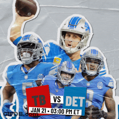 TB Vs DET Football Game Poster GIF
