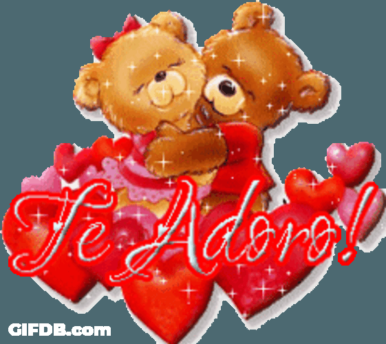 Te Adoro Hugging Bears Amor GIF