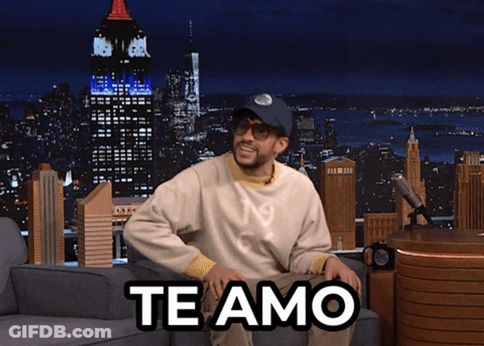 Te Amo Bad Bunny Rapper Fallon Tonight GIF