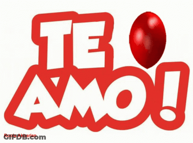 Te Amo Love Animated Greeting Card GIF