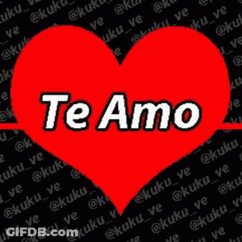 Te Amo Love Animated Heartbeat Line GIF