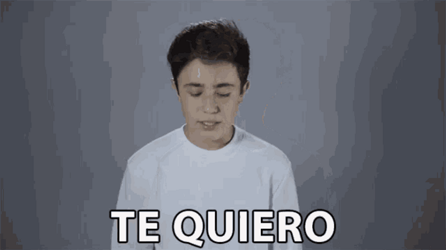 Te Quiero Slow Motion Singing Youngster GIF