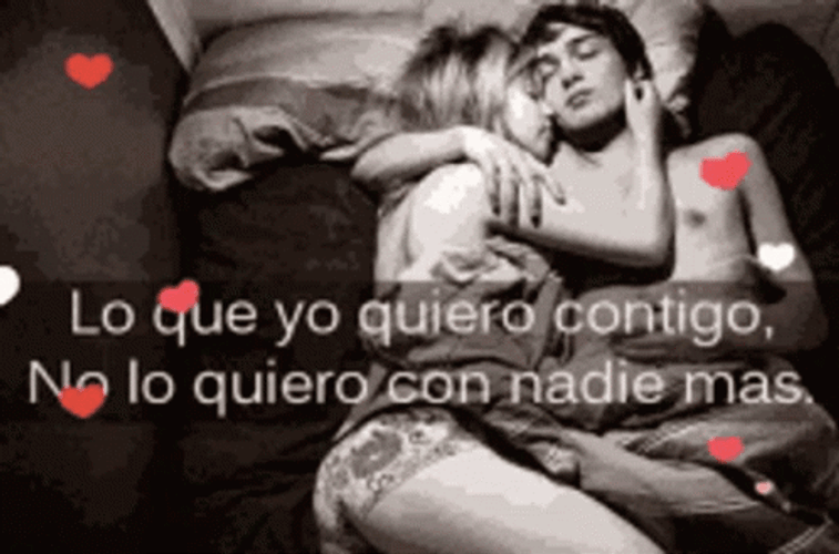 Te Quiero Sweet Couple In Bed GIF