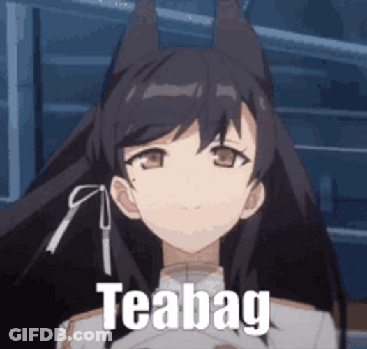 Tea Bag Atago Azur Lane Serious Face GIF