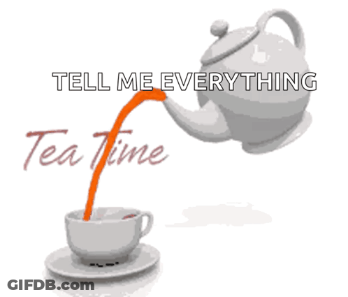Tea Kettle Pouring Tea During Tea Time GIF