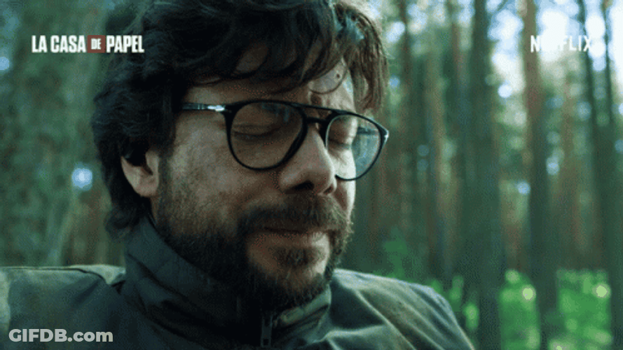 Teacher Alvaro Morte Tired Massaging His Forehead GIF