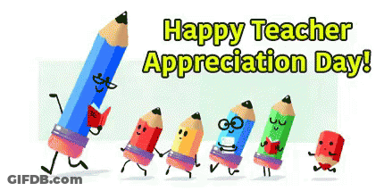 Teacher Appreciation Day Card With Pencils GIF