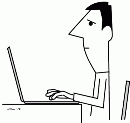 Teacher Tired Animated Man Falling Asleep GIF