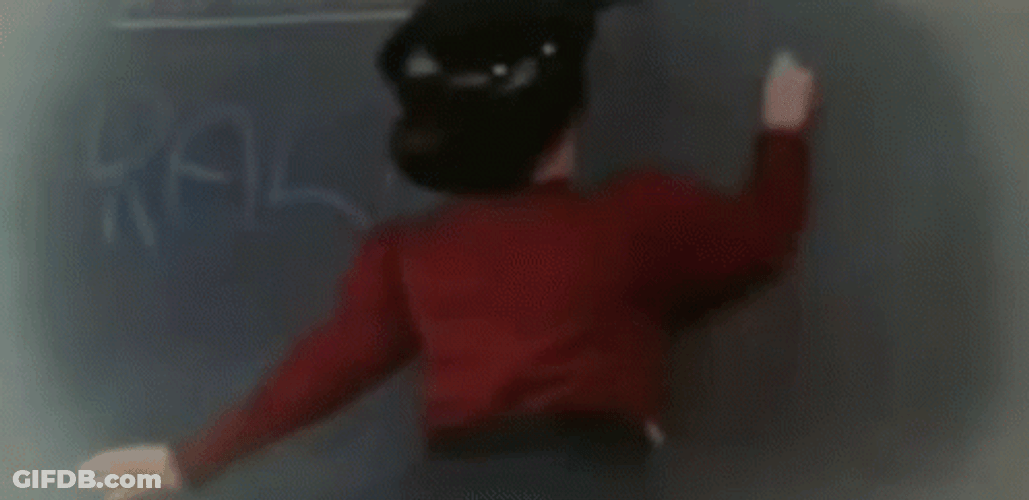 Teacher Writing Christmas Story On The Board GIF