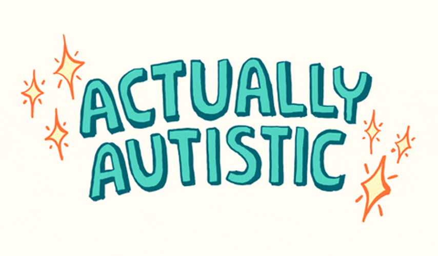 Teal Actually Autistic GIF