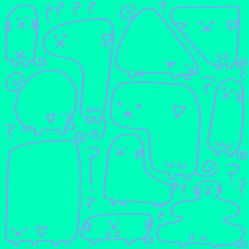 Teal Cartoon Drawings GIF