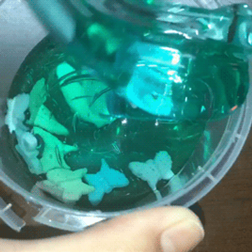 Teal Color Slime GIF