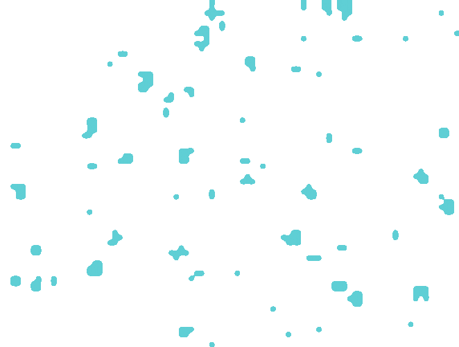 Teal Glittering Fireflies GIF