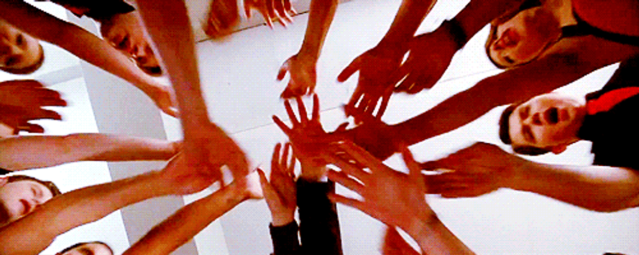 Team Awesome Glee Excited To Perform GIF