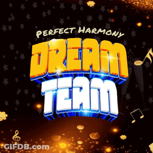 Team Building Dream Team Cheerleaders Logo GIF