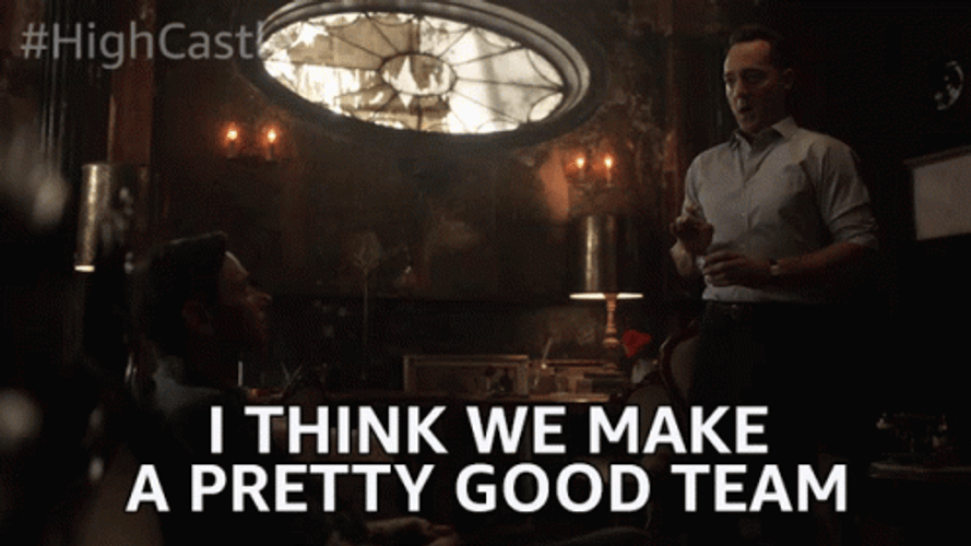 Team Building Guy Make Pretty Good Team GIF