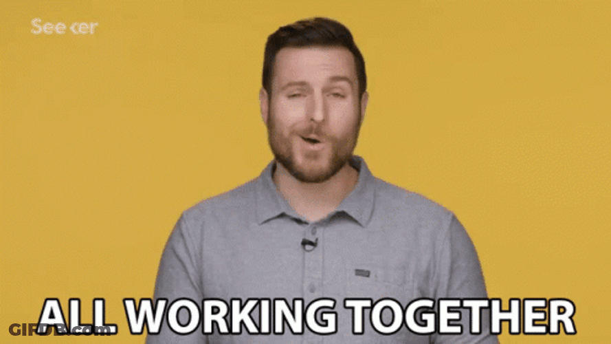 Team Building Lewis Jackson All Working Together GIF