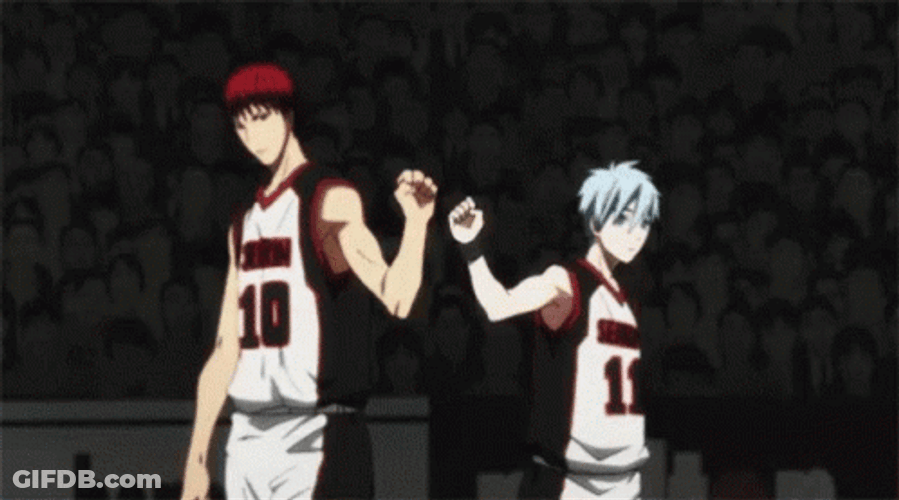 Team Building Taiga And Kuroko Fist Bump GIF