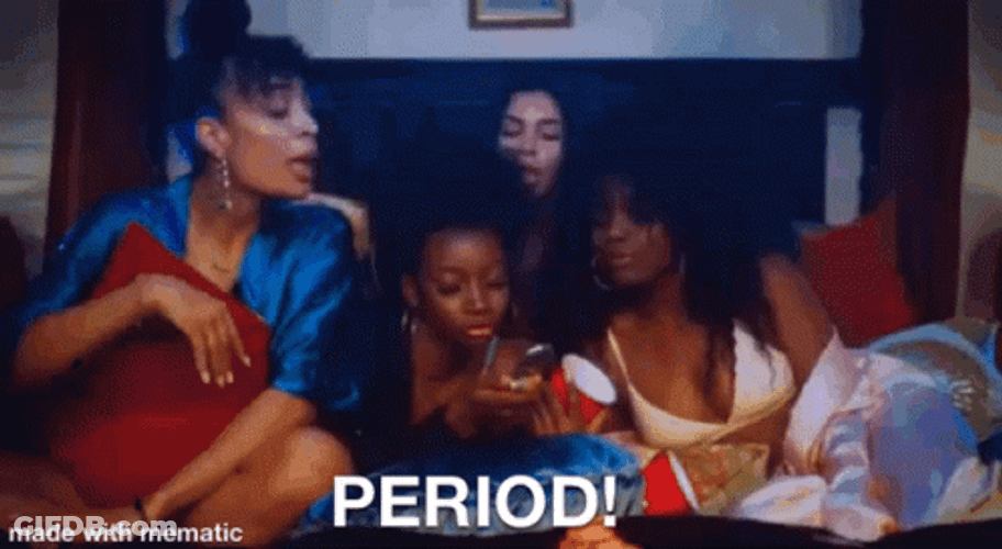 Team Building Women Says Period GIF