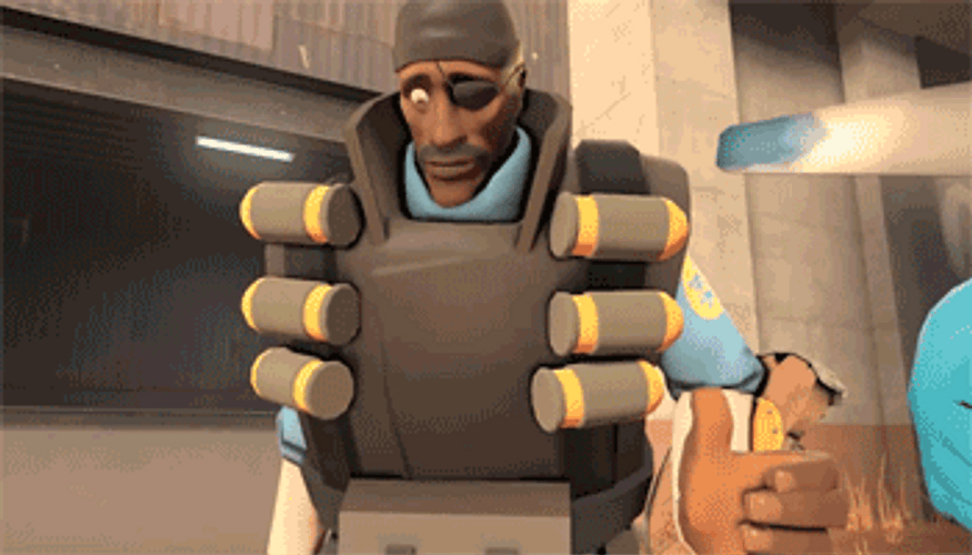 Team Fortress 2 Demoman Lughing GIF