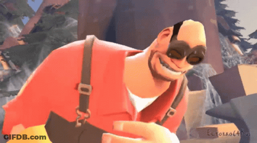 Team Fortress 2 Engineer Laughing GIF