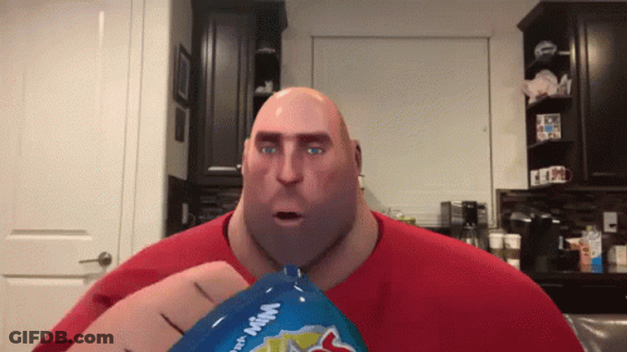 Team Fortress 2 Heavy Eating Chips GIF