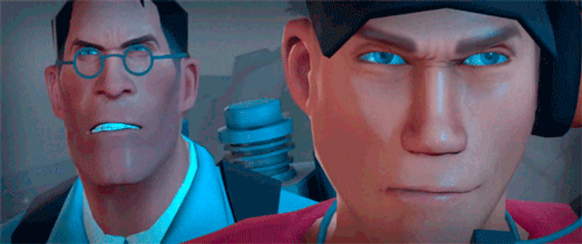 Team Fortress 2 Serious Look GIF