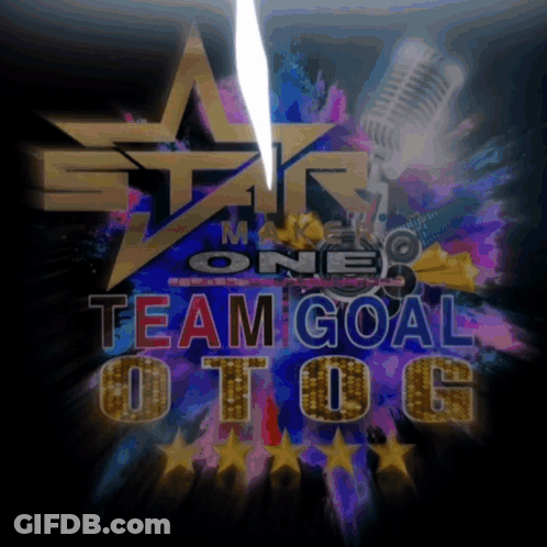 Team Goal Otog Poster With Microphone GIF