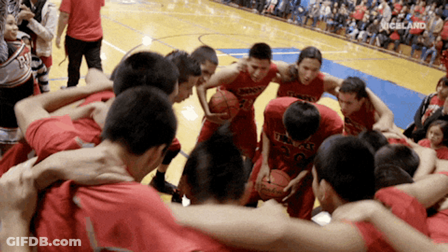 Team Huddle Basketball GIF