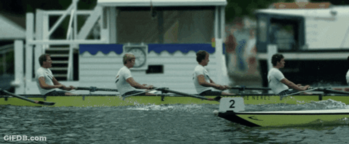 Team Work Rowing Machine Form GIF