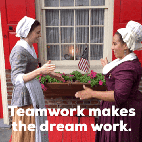 Teamwork Dream Work GIF