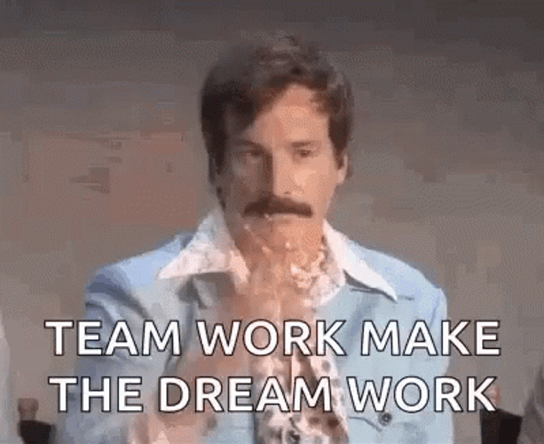 Teamwork Dreamwork Confetti GIF