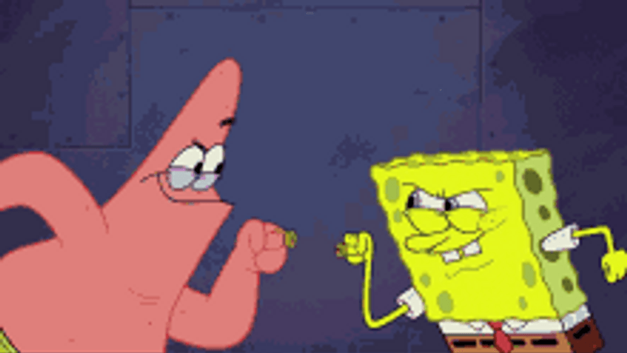 Teamwork Friendship SpongeBob And Patrick GIF