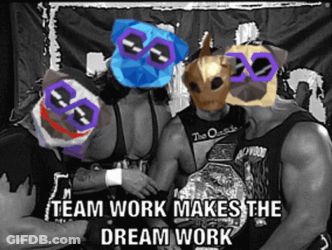 Teamwork Group Of Guys Meme GIF