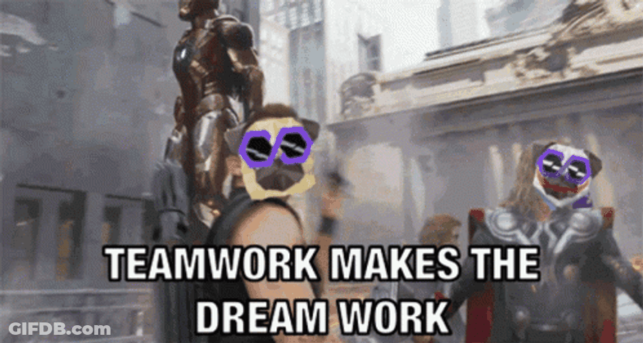 Teamwork Makes Dream Work Meme GIF