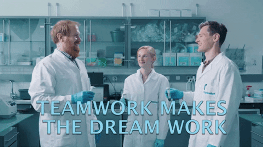 Teamwork Makes The Dream Work Cheers Thumbs Up GIF