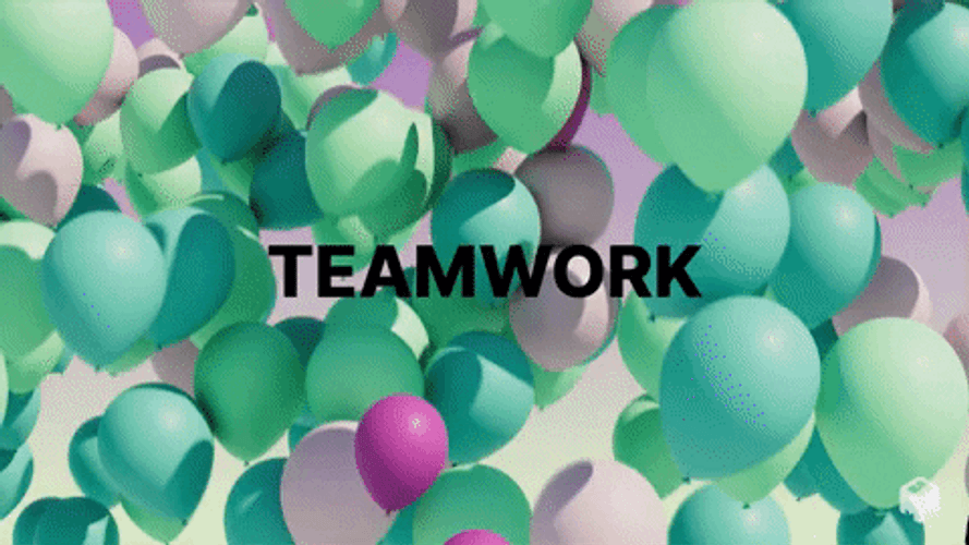 Teamwork Makes The Dream Work Happy High Five GIF