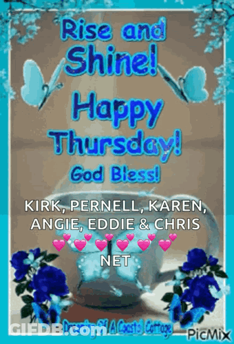 Teapot Rise And Shine Happy Thursday God Bless GIF