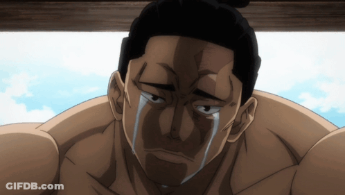 Tearful Sumo Wrestler GIF