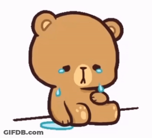 Tearful Teddy Bear Kangen Papih Dhnny GIF