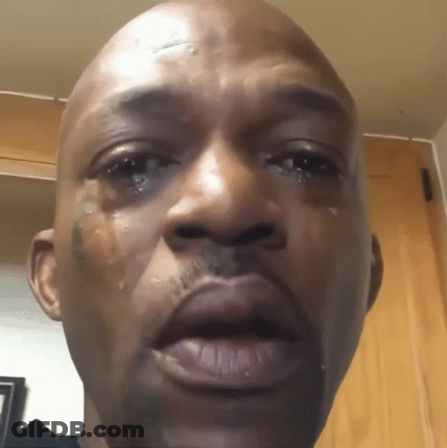 Tears Falling Sad Man Meme GIF