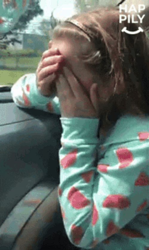 Tears Of Joy In The Car GIF